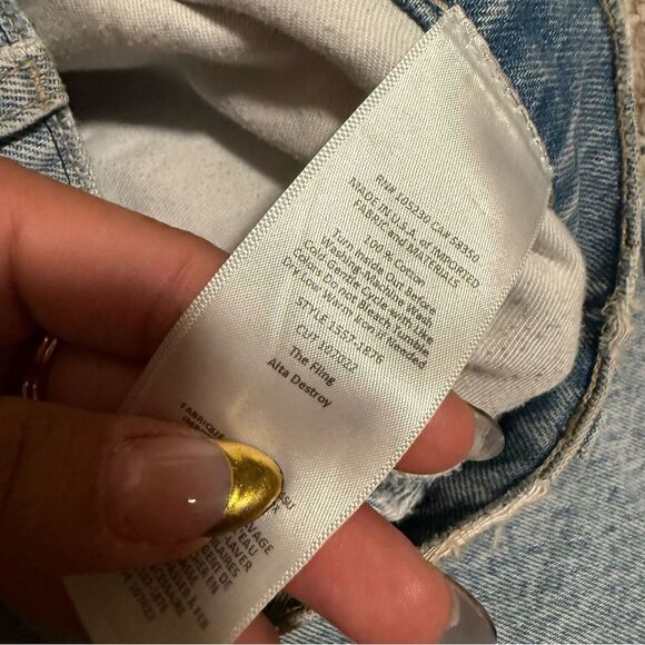 Current/Elliott The Fling Alta Destroyed Jeans Straight- Size 27 - Picture 6 of 7